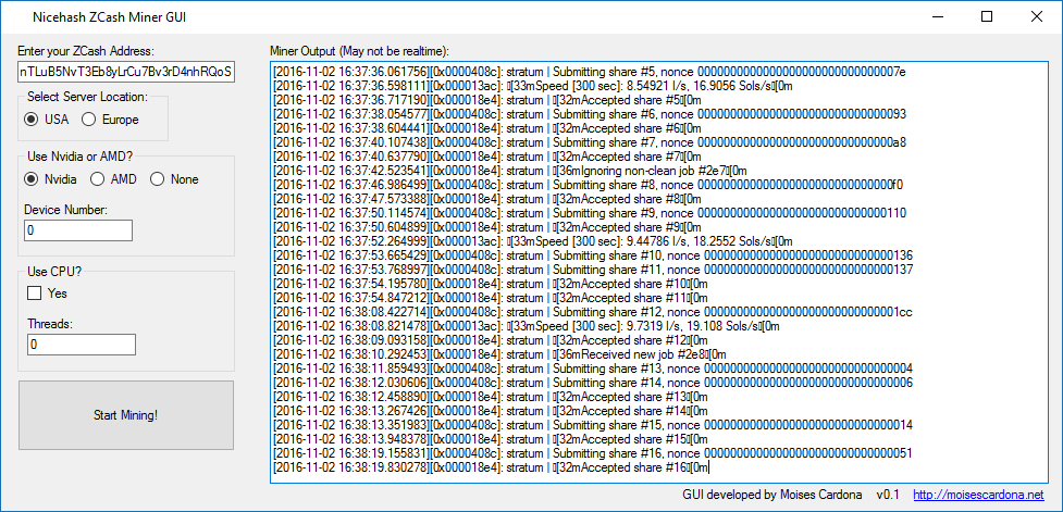 Miner- [NiceHash] Zcash CPU/GPU for Linux and Windows - Mining - Zcash Community Forum